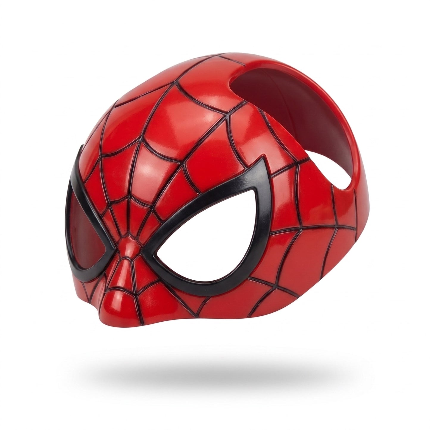 Web-Slinger pet mask on a cat